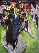 Ernst Ludwig Kirchner Potsdamer Platz oil